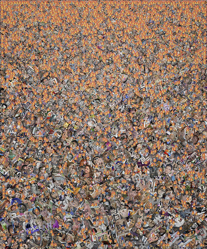 Hell Is Other People 2025 | utra high resolution algorithmically generated image navigable via touchscreen Hell Is Other People